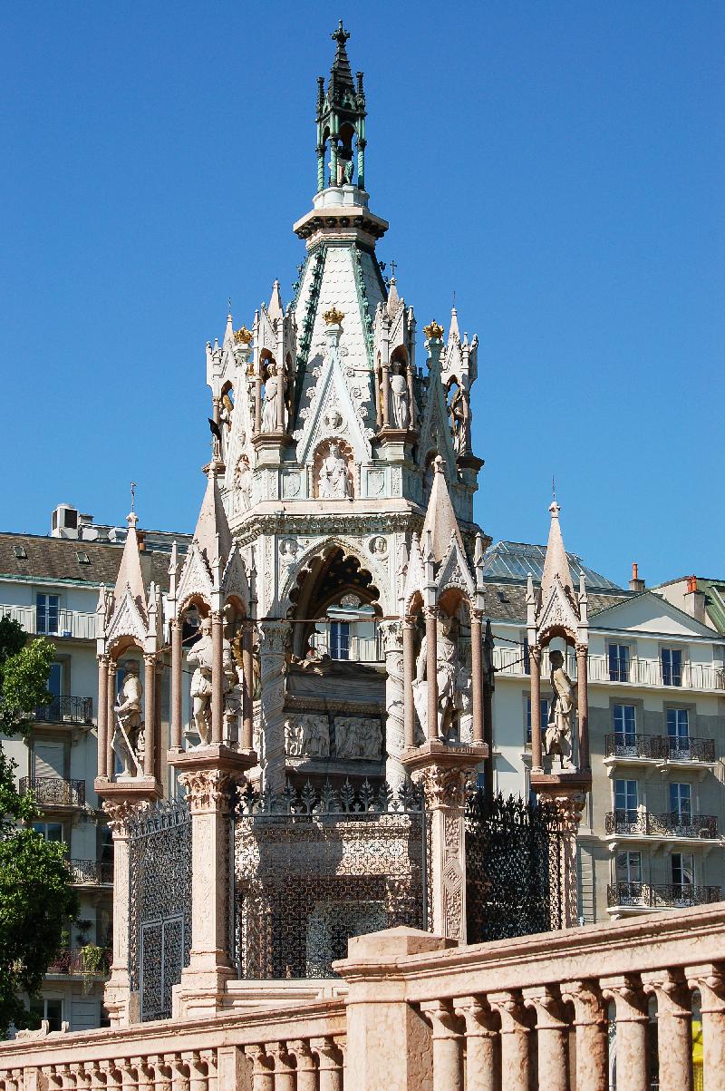 Brunswick Monument,tomb of Charles II,Geneva,Switzerland,Attraction,Landmark,Archiecture,Gothic,Grave,Memorial
