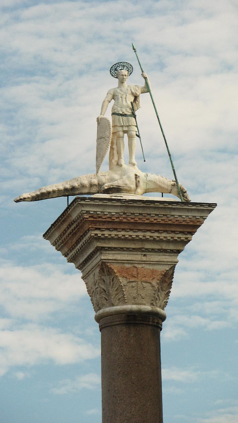 column of San Teodoro,piazza San Marco,San Todaro Venezia,piazzetta