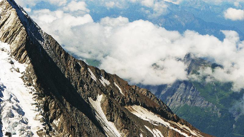 Mountains,Glacier,Chamonix Mont Blanc,Snow peaks,Mountain with clouds